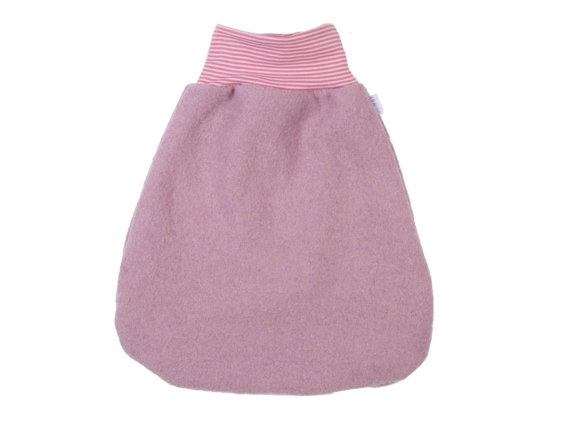 Lilakind Walkloden Strampelsack Dusty Pink Mit Streifen Bündchen Lilakind Walkloden Strampelsack Dusty Pink Mit Streifen Bündchen von Etsy - Lilakind
