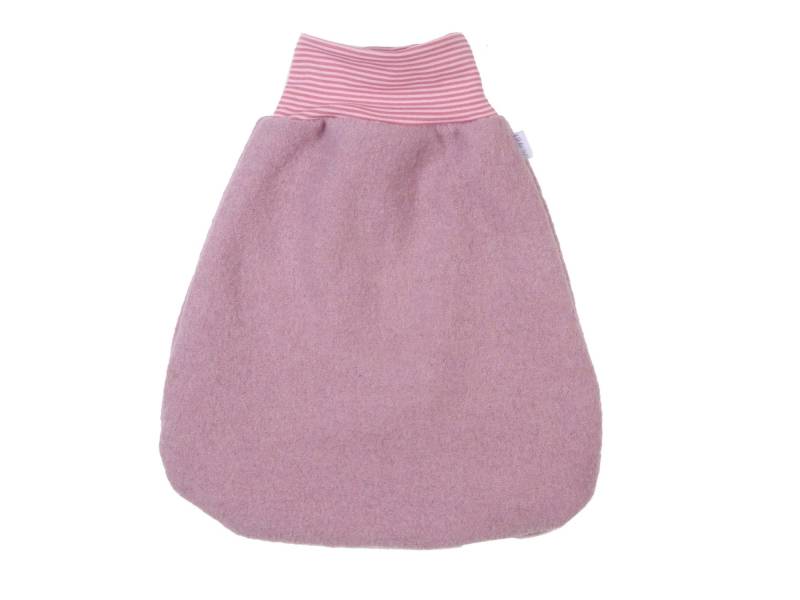 Lilakind Walkloden Strampelsack Dusty Pink Mit Streifen Bündchen Lilakind Walkloden Strampelsack Dusty Pink Mit Streifen Bündchen von Etsy - Lilakind