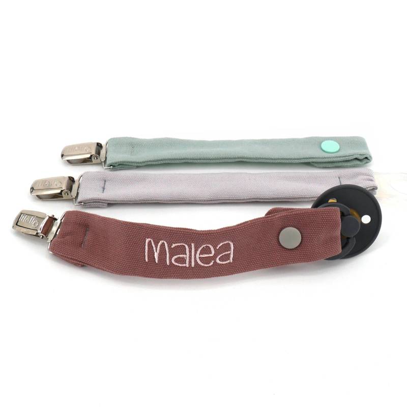 Schnullerband Canvas Mit Personalisierung I Viele Farben Schriftauswahl Schnullerhalter Clip von Etsy - LilaliDE