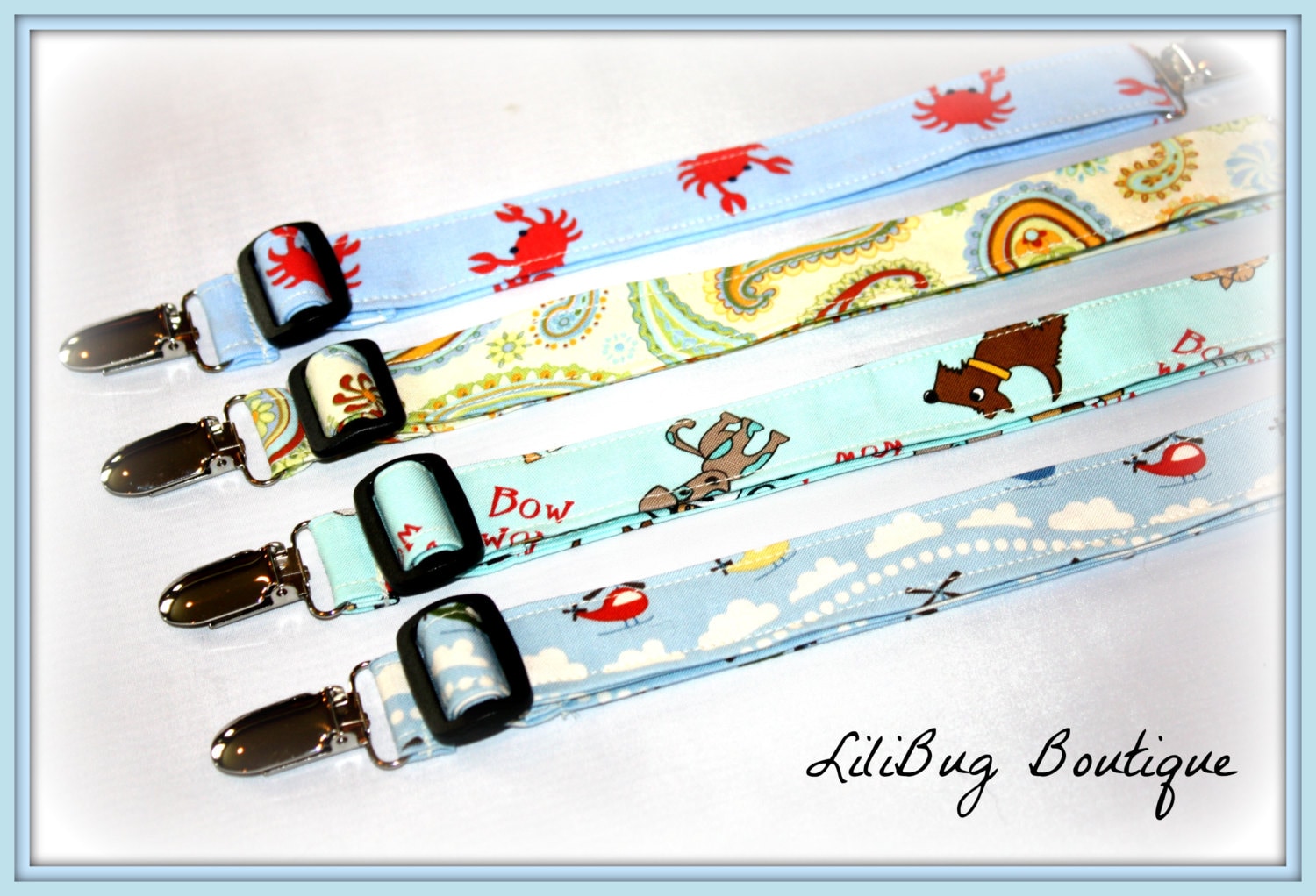 Lilibug Wählen Sie Einstellbare Krankenpflege Und Bib Clip - Blues von Etsy - LiliBugBoutique