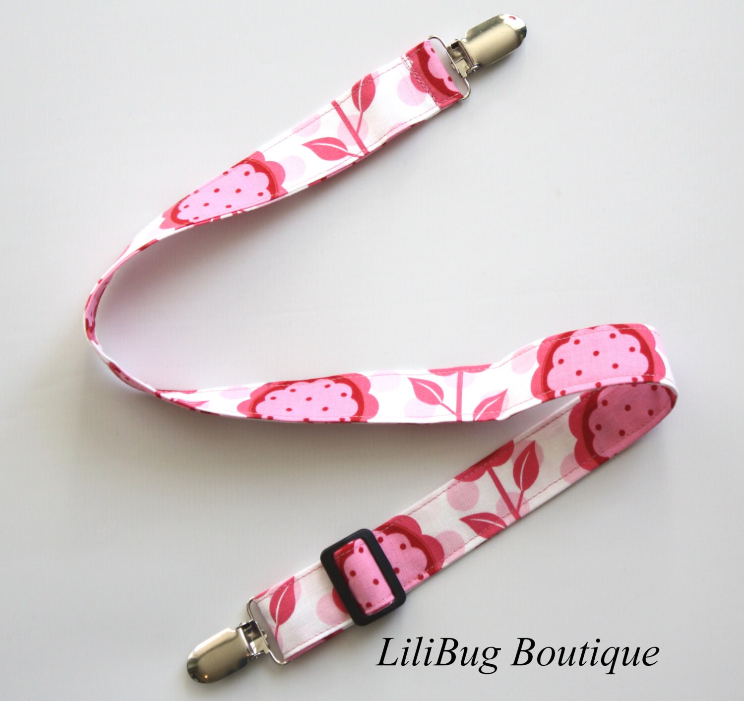 Lilibug Weiß Und Rosa Mod Blumen Einstellbar Krankenpflege - Hosen-Clip von Etsy - LiliBugBoutique