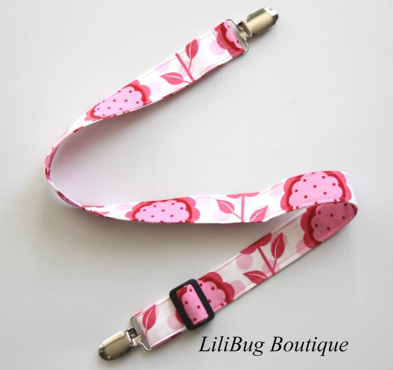 Lilibug Weiß Und Rosa Mod Blumen Einstellbar Krankenpflege - Hosen-Clip von Etsy - LiliBugBoutique