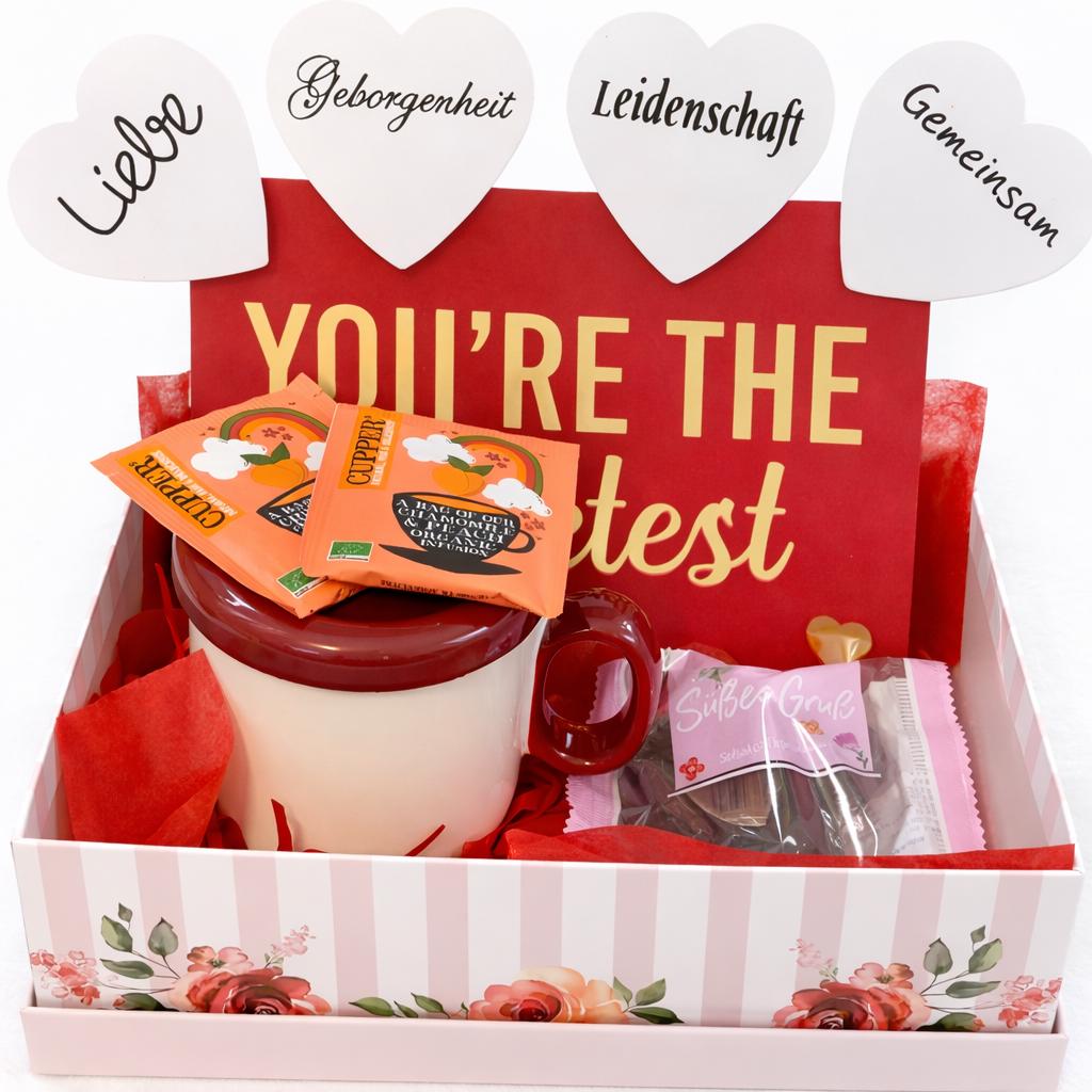 Valentinstag Geschenkbox Mit Tasse & Personalisierter Karte - Süße Geschenkidee Für Herzensmenschen von Etsy - LiloAtuta