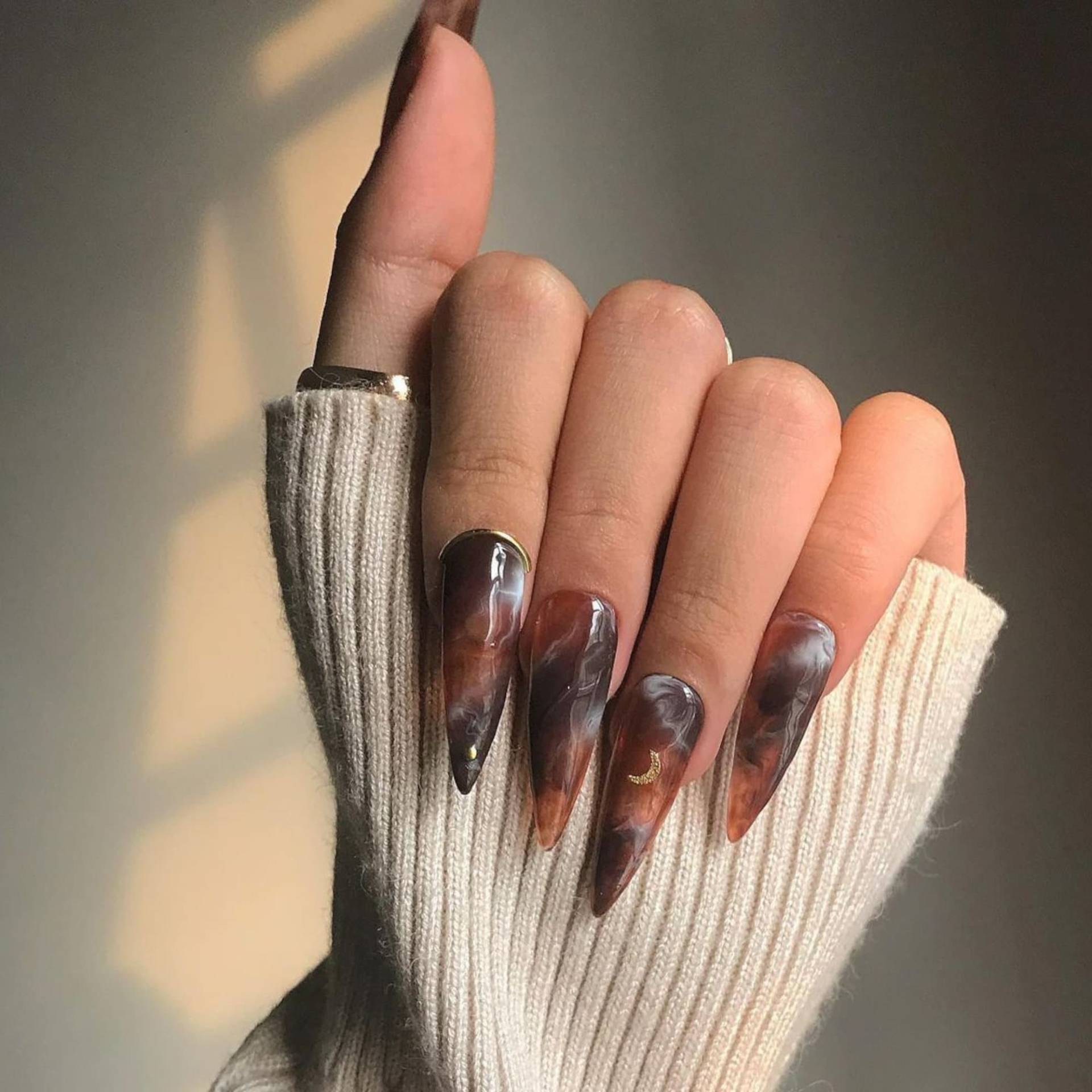 Drücken Sie Auf Die Nägel Mandel, Acryl Gefälschte Kunst, Lange Kurze Auf, Kleber Auf False Nails, Geschenke Für Ihre Bff Mom von Etsy - LilyNailsArt