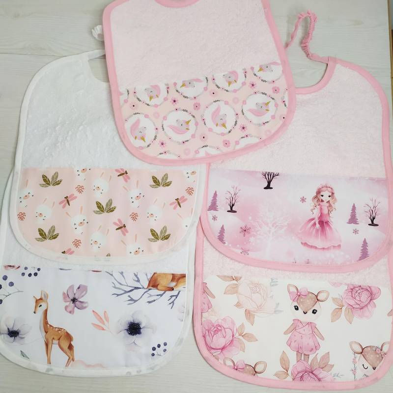 5Er-Set Personalisierte Lätzchen Mit Gummizug Für Mädchen von Etsy - LindacollectionStore