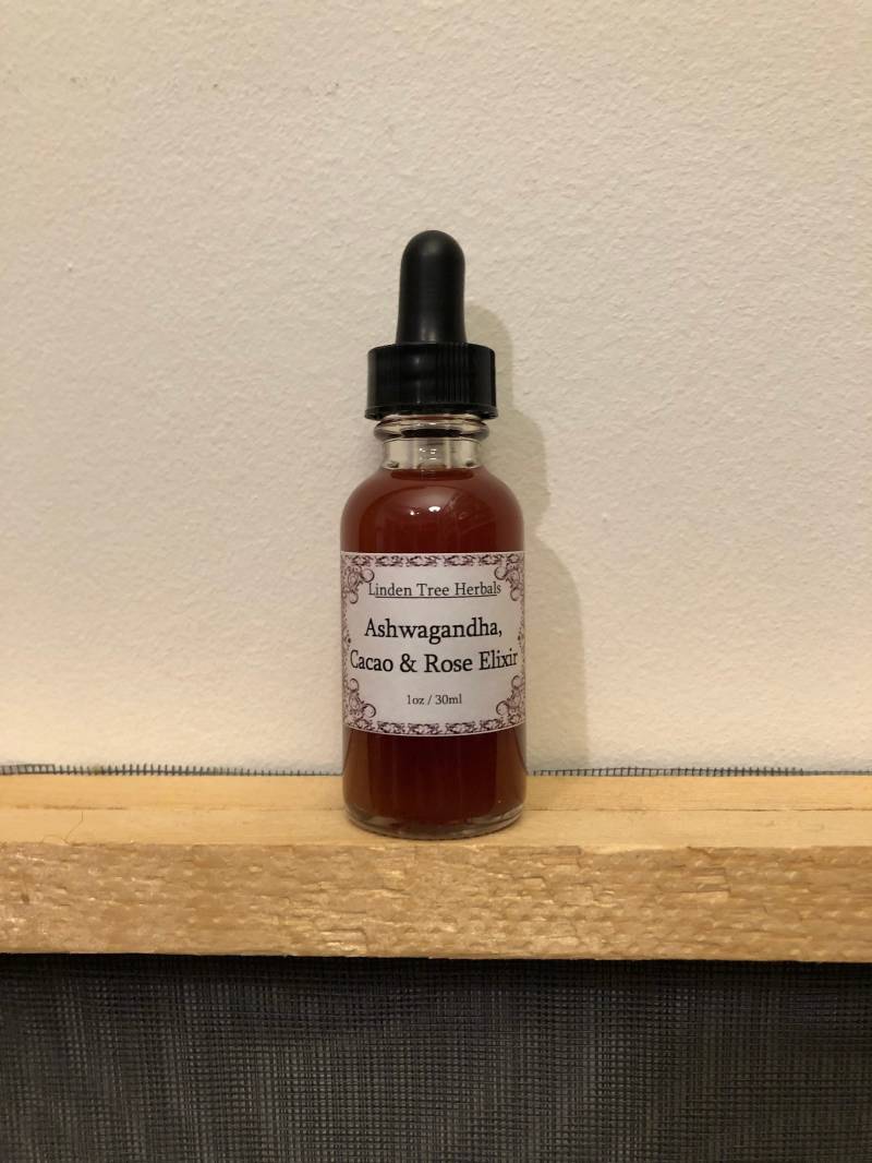 Ashwagandha, Kakao & Rosenblütenelixier // Biologisch Angebauter Pflanzenextrakt/Wildpflanzen von Etsy - LindenTreeHerbals