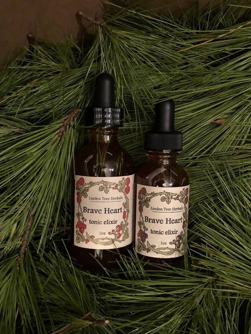 Brave Heart Tonic // Elixier Aus Weißdorn, Fichte, Kiefer, Rose Und Reishi von Etsy - LindenTreeHerbals