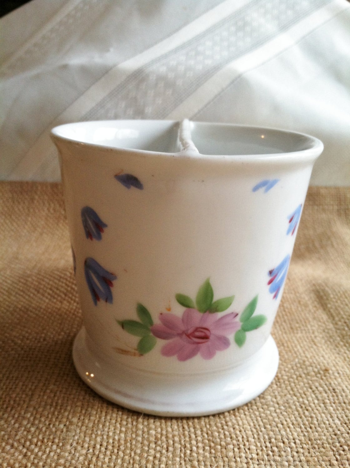 Antike Rasiertasse Oder Schnurrbarttasse Handbemalt von Etsy - LindsayJanesCottage