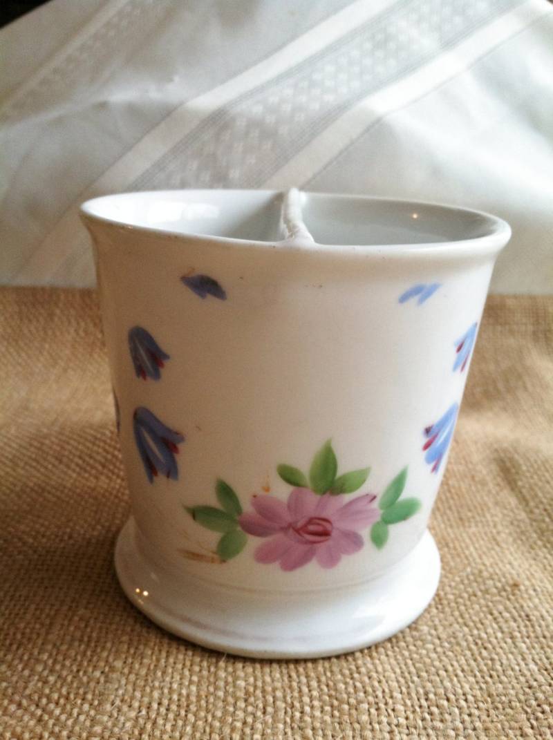 Antike Rasiertasse Oder Schnurrbarttasse Handbemalt von Etsy - LindsayJanesCottage