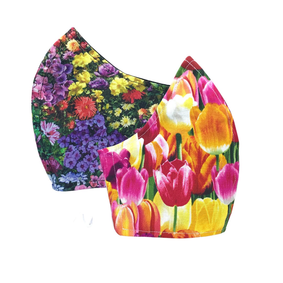 2Er-Pack Tulpenblumen-Gesichtsmaskenhüllen Mit Nasendraht Und Filtertasche Waschbare Xl-Gesichtsmaske Für Kinder von Etsy - LisArtCanada