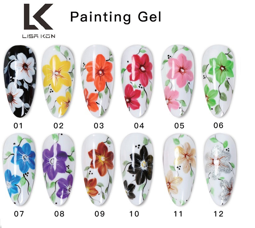 Painting Liquid Metallic 3D Magic Spider Nail Art Gel Lisa Kon 8mm 10Ml 35 Arten Und Farben Pinsel von Etsy - LisaKonNails