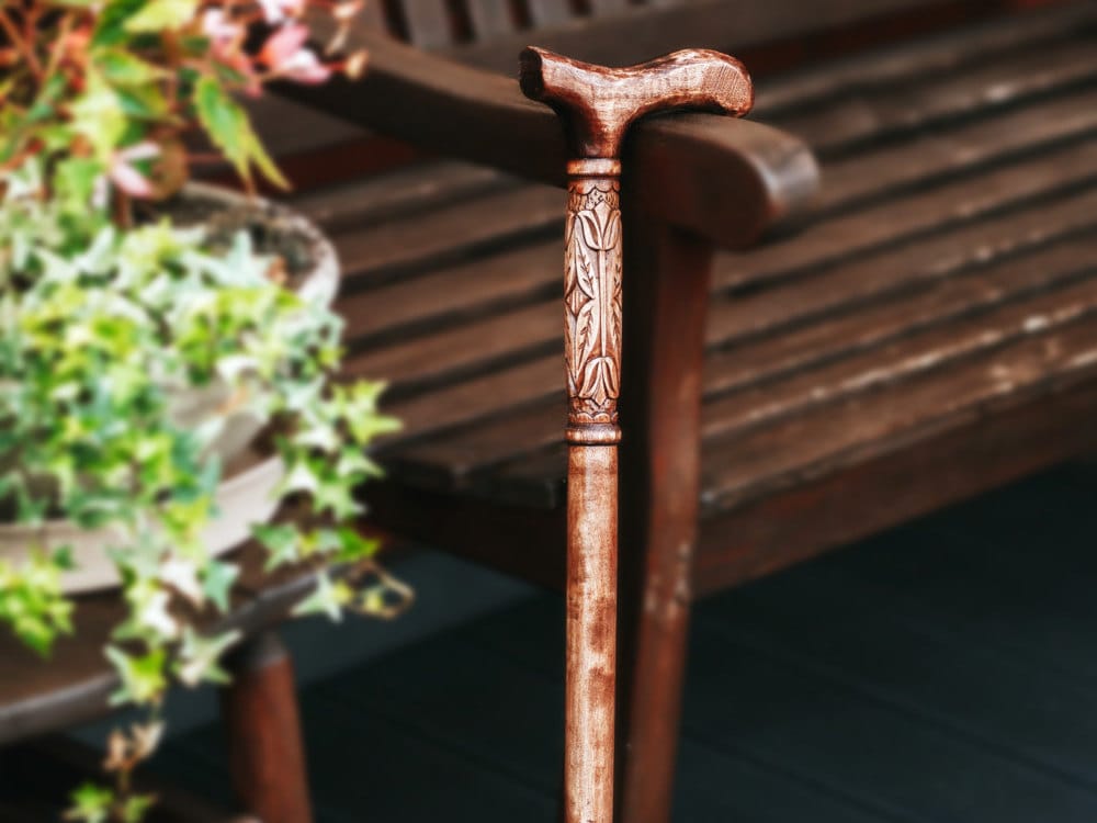 Handgeschnitzter Gehstock Aus Holz, Antiker Gehstock von Etsy - LithuaniaDESIGN