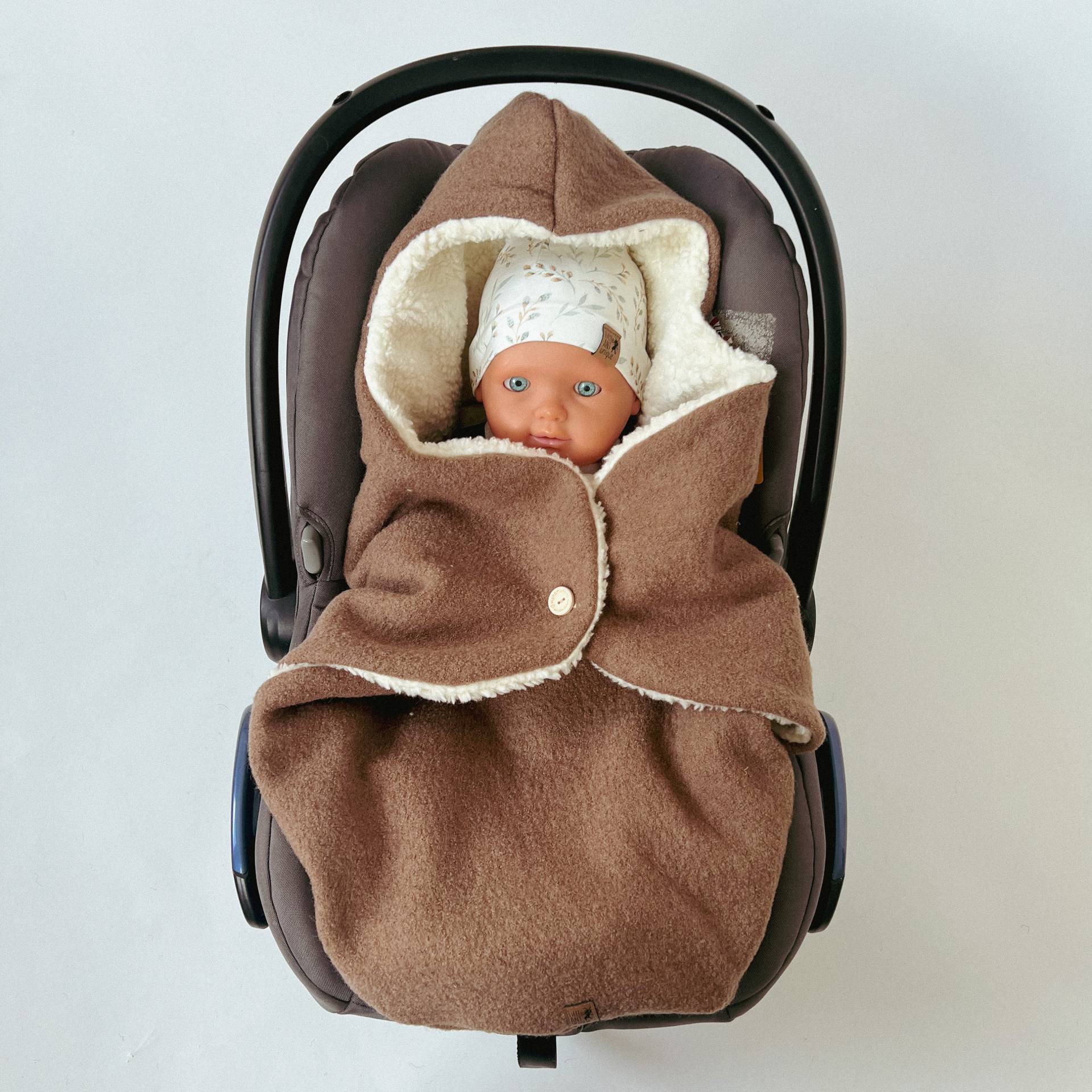 Einschlagdecke Wollwalk/Teddy Kamel Für Babyschale Mit 3-Punkt-Gurtsystemen von Etsy - LittleANTunique