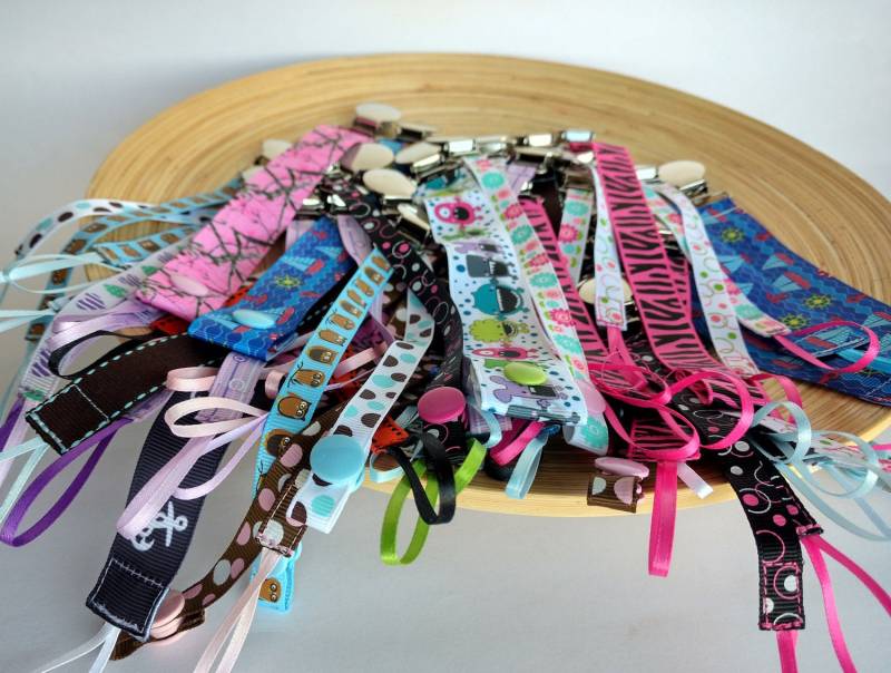 Schnuller Clips / von Etsy - LittleBittyBandsBeyo