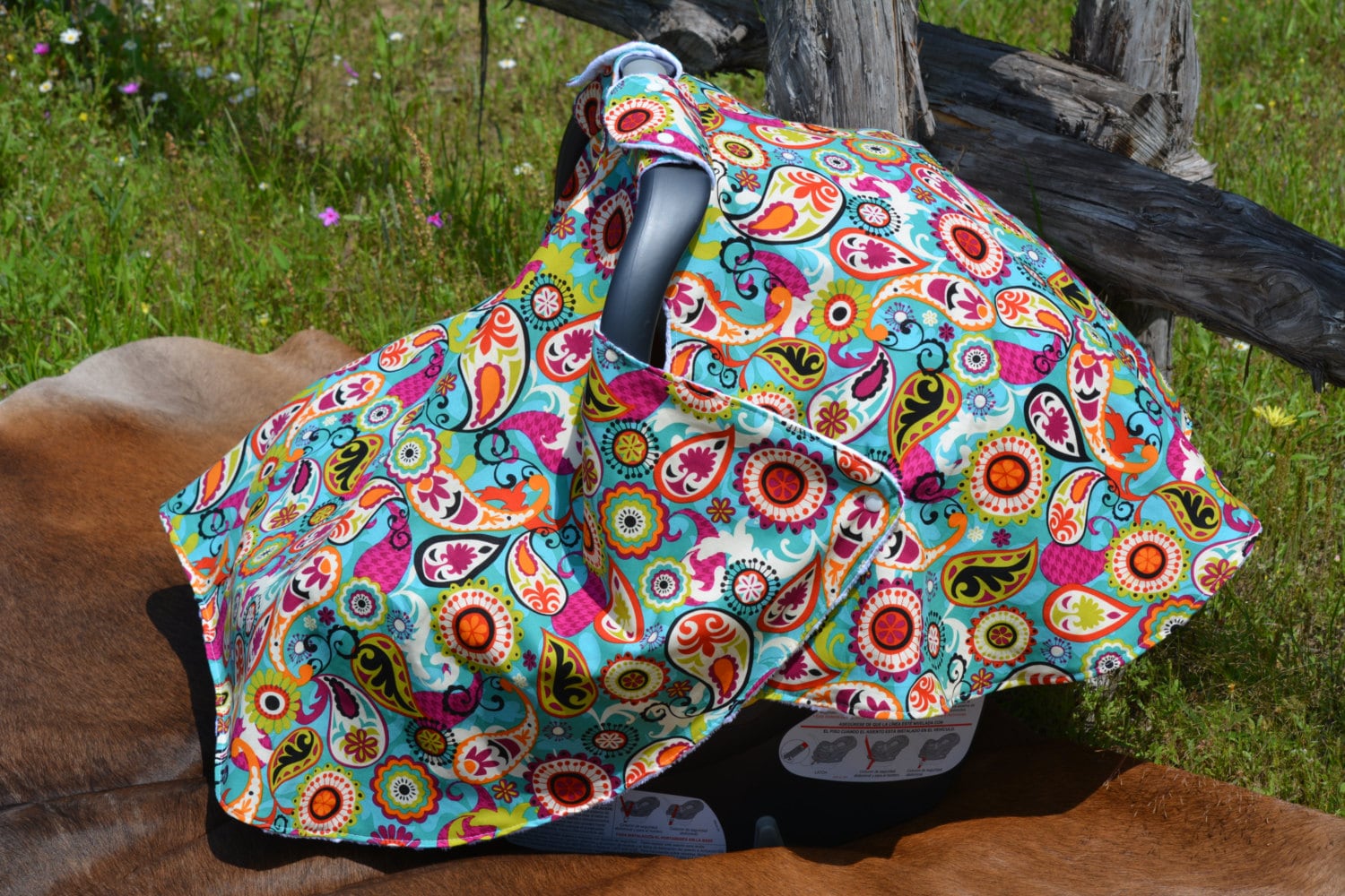 Autositz-Vordach/Auto Sitzbankbezug Paisley Mädchen von Etsy - LittleBranchBoutique