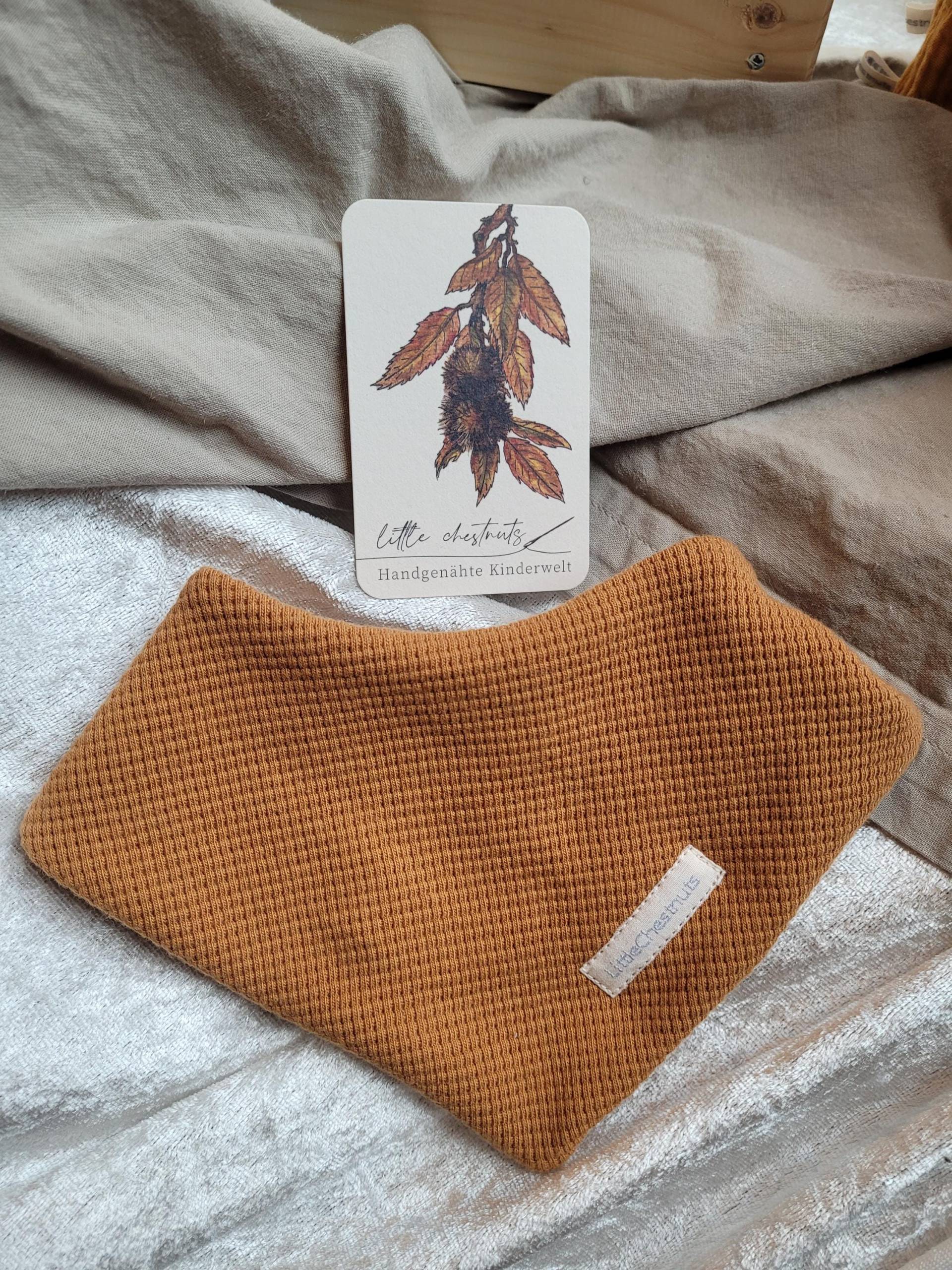 Halstuch Für Baby & Kleinkind Aus Waffeljersey in Bio-Qualität - Über Druckknöpfe Verstellbar Senfgelb Personalisierung Optional von Etsy - LittleChestnuts