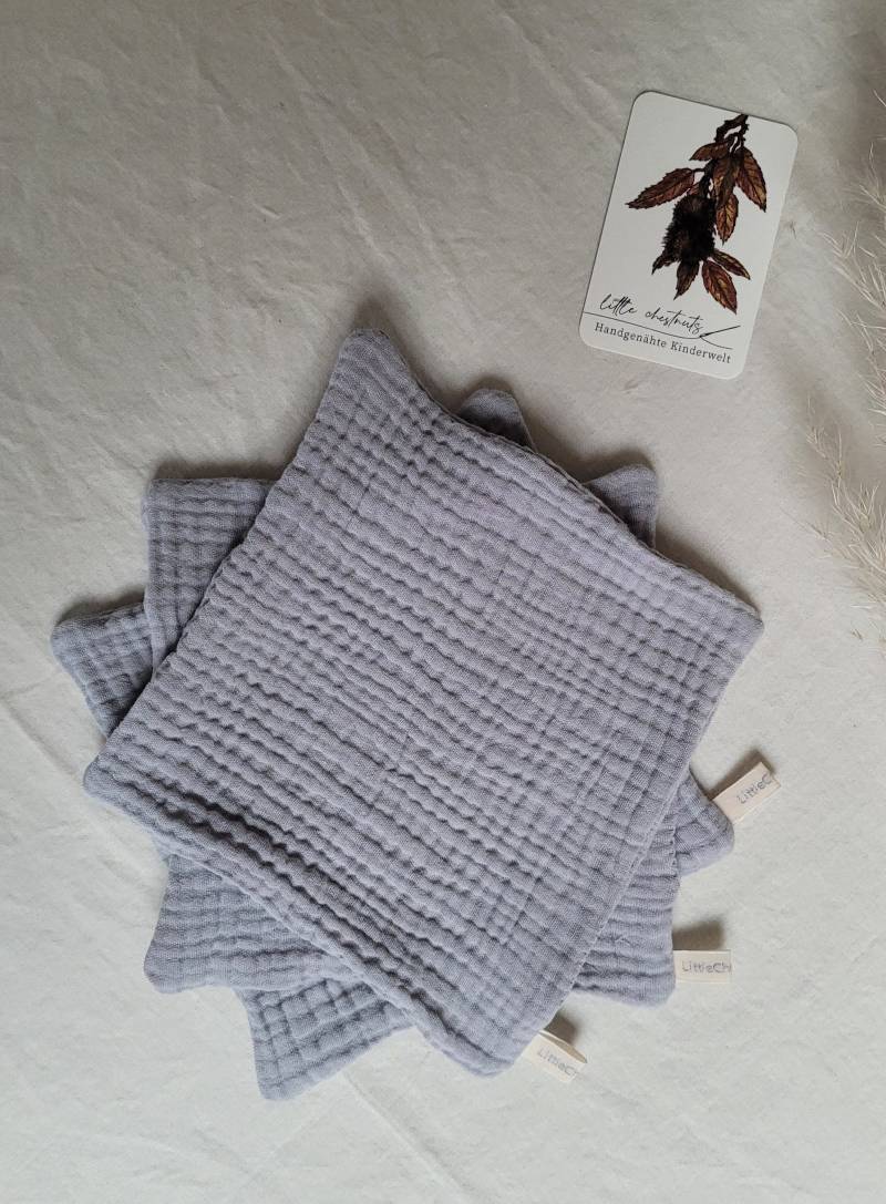 Musselintücher Für Babys/Kleinkinder- Waschtuch, Waschlappen, Spucktuch - Aus Baumwolle 3Er Set 20cm X von Etsy - LittleChestnuts