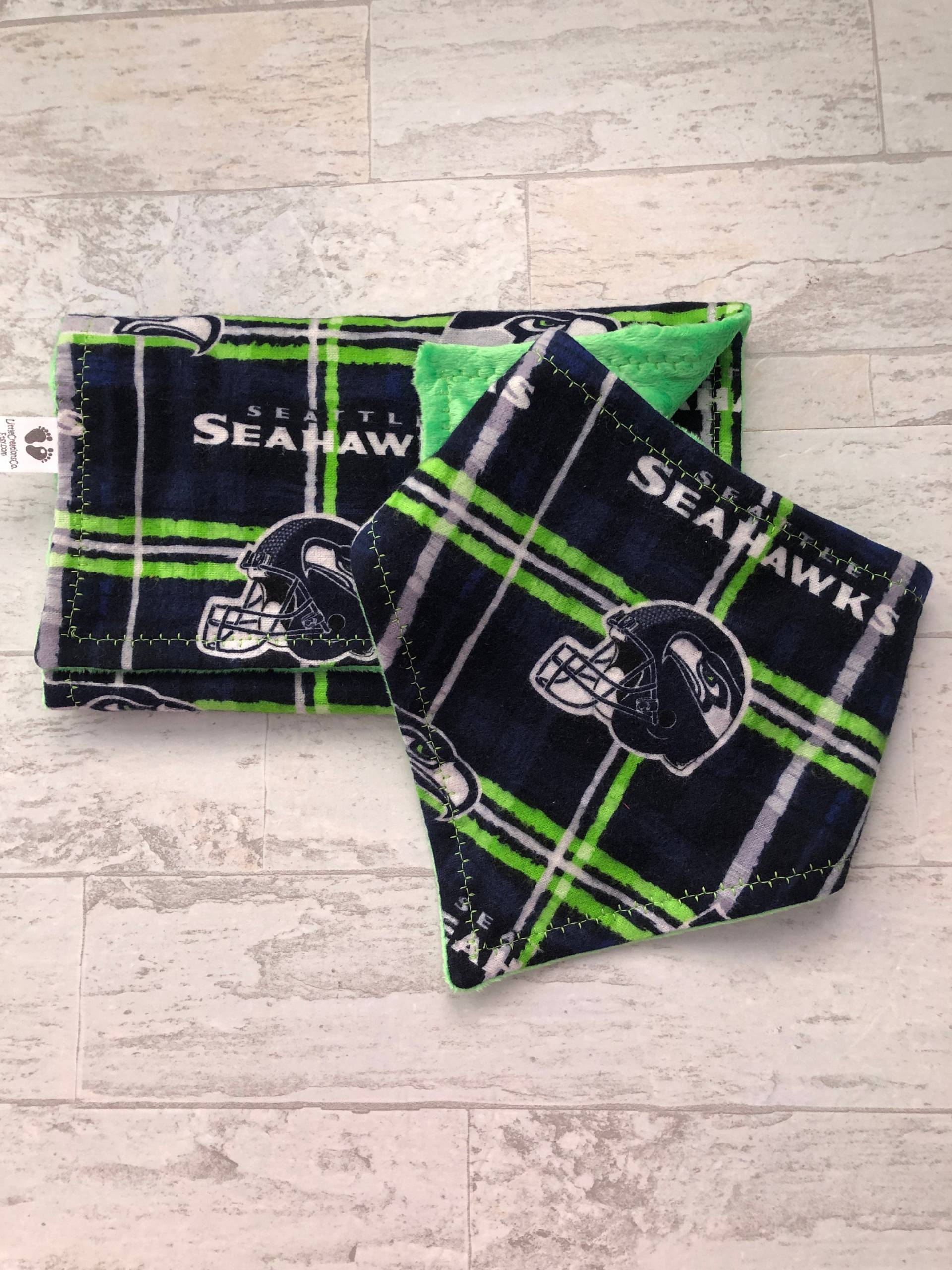 Setatle Seahawks Nfl Bandana Lätzchen Und Spucktücher von Etsy - LittleCreationsCo