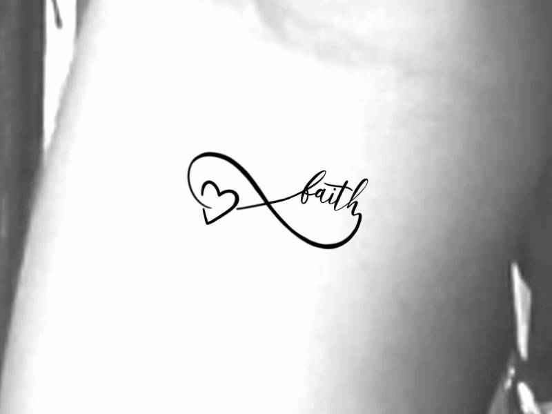 Infinity Faith Temporäres Tattoo/Unendlichkeit Religiöses von Etsy - LittleCuteTattoo