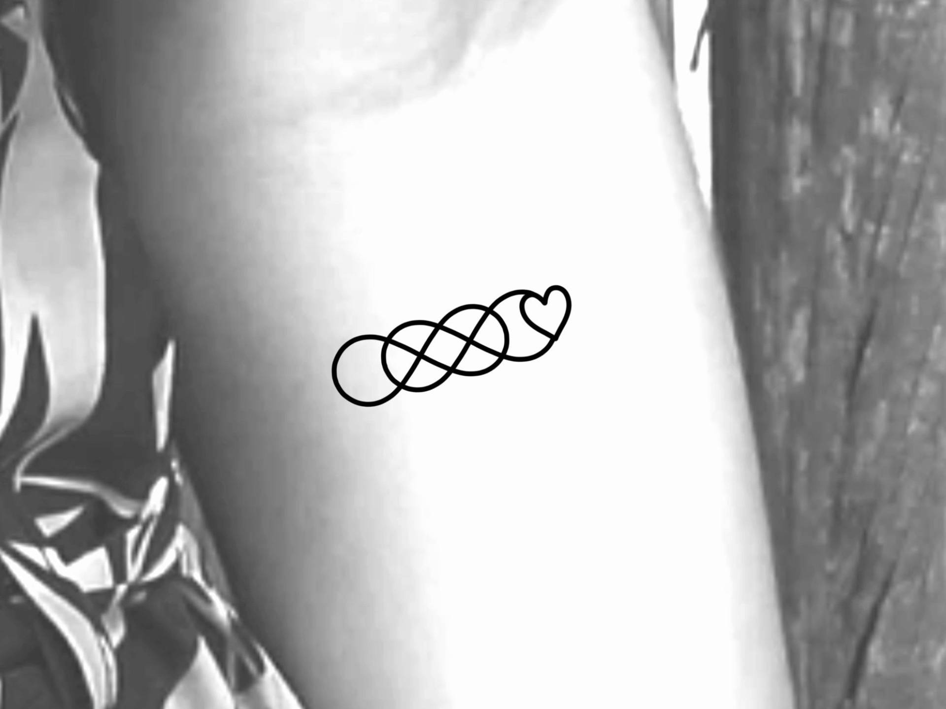 Infinity Herz Temporäres Tattoo von Etsy - LittleCuteTattoo