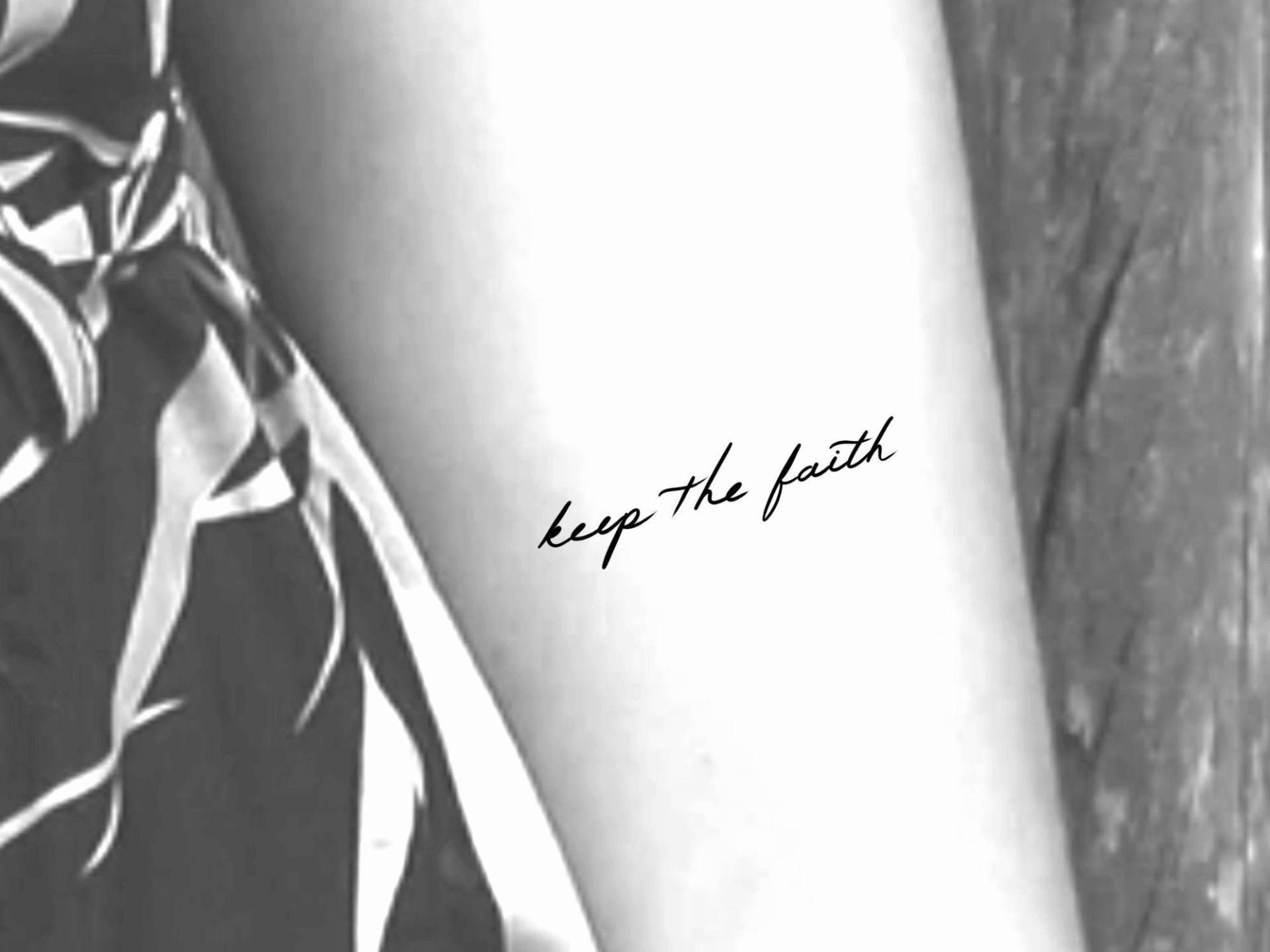 Keep The Faith Temporäres Tattoo von Etsy - LittleCuteTattoo