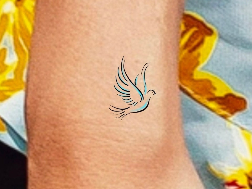Kleine Taube Temporäres Tattoo von Etsy - LittleCuteTattoo