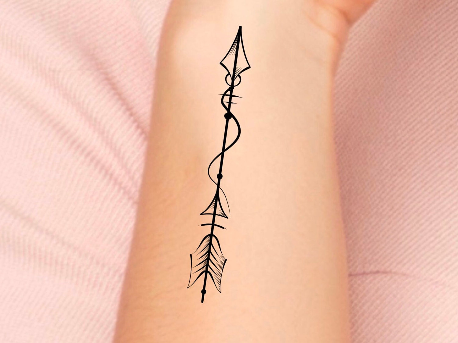 Pfeil Temporäres Tattoo von Etsy - LittleCuteTattoo