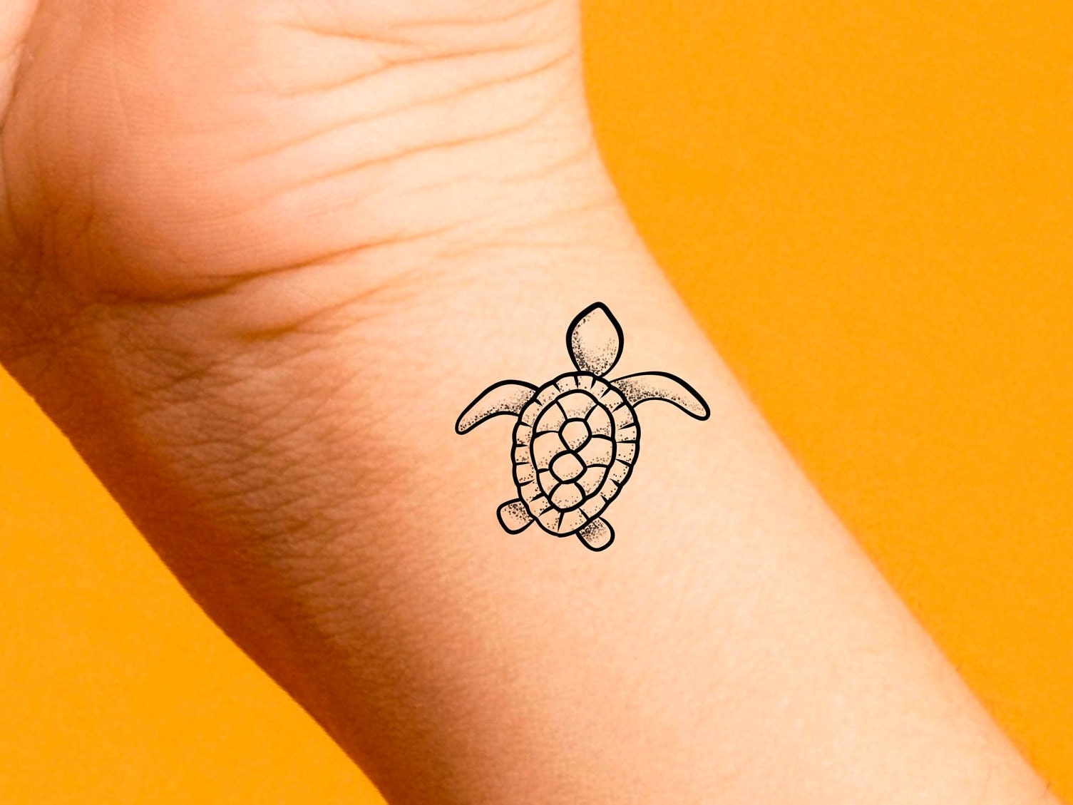 Schildkröte Temporäres Tattoo/Tier Tattoo von Etsy - LittleCuteTattoo