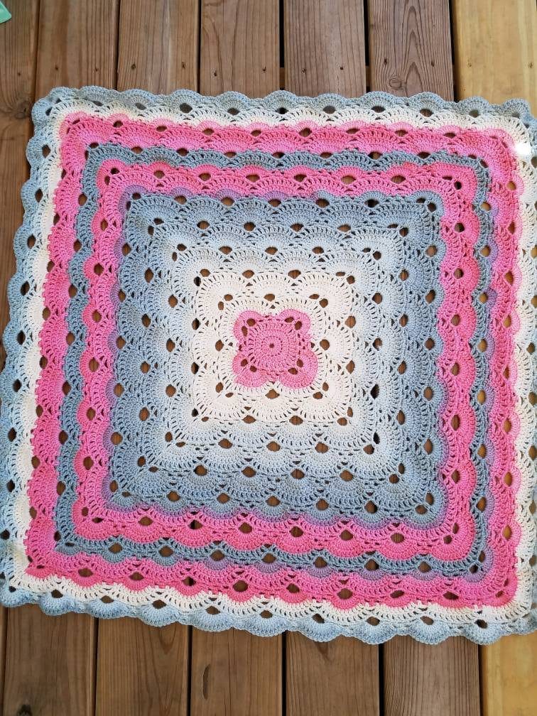 Babydecke, Handgemachte Gebrühte Baby Mädchen Decke von Etsy - LittleLambCrochet1
