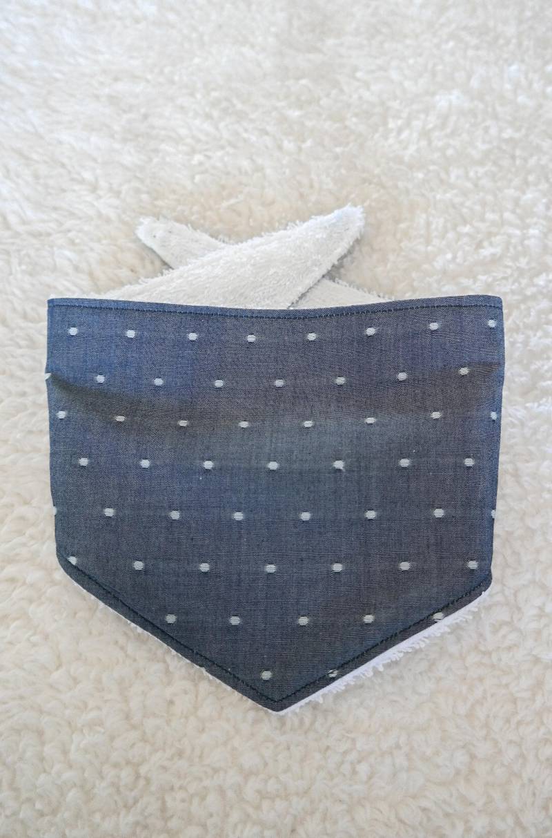 Baby Bandana Lätzchen - Dunkelgrau von Etsy - LittleLunaHandmade