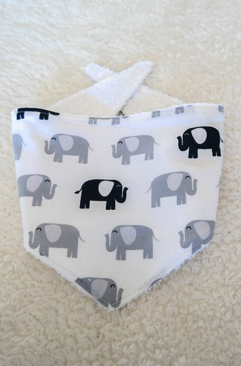 Baby Bandana Lätzchen - Elefanten von Etsy - LittleLunaHandmade