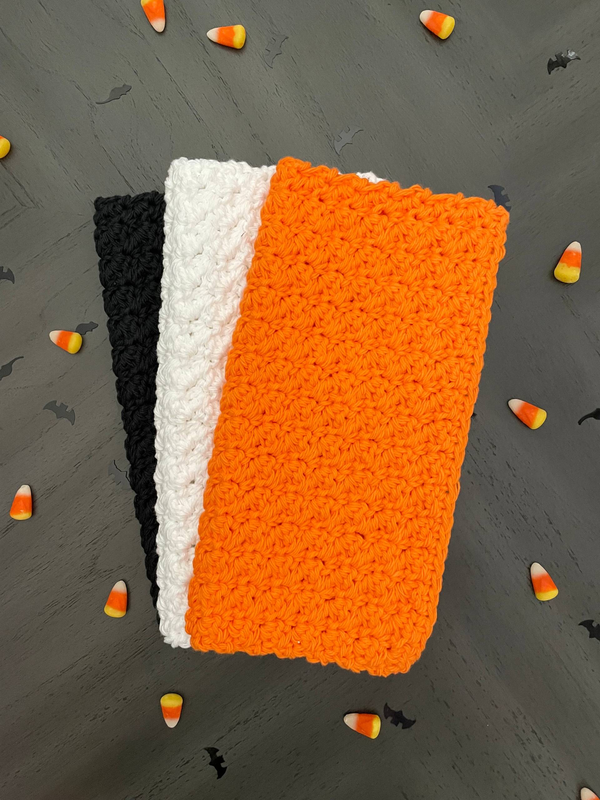 Gehäkelte 100% Baumwolle Waschlappen/Geschirrtücher, Wohndekor, Spa Set, Wohndekoration Geschenk, Halloween Fun Gehäkelte 100% Baumwolle Waschlappen/Geschirrtücher, Wohndekor, Spa Set, Wohndekoration Geschenk, Halloween Fun von Etsy - LittleMaeCreations