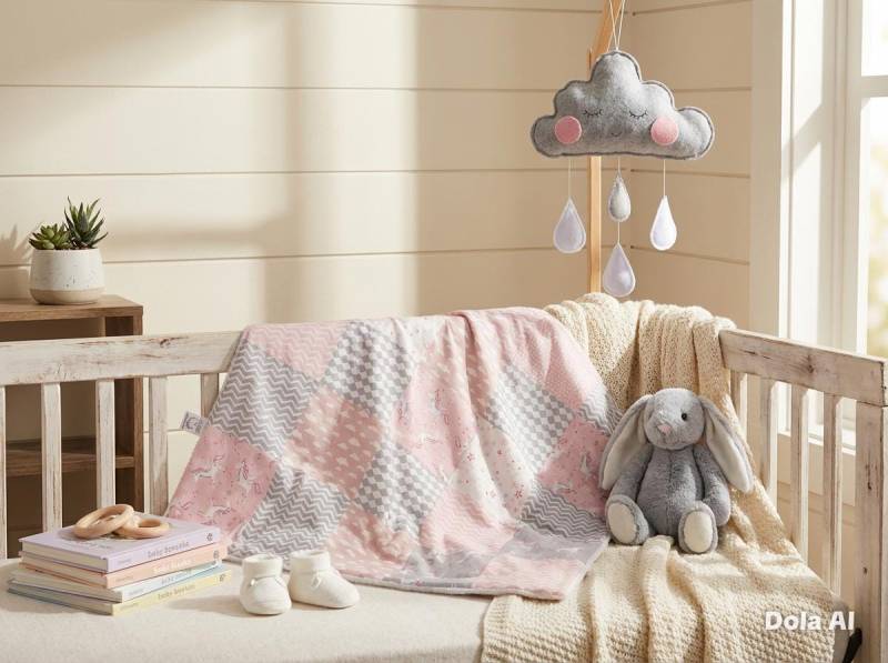 Handgemachte Einhorn Baby Decke, Rosa Grau Patchwork Quilt Handgemachte Einhorn Baby Decke, Rosa Grau Patchwork Quilt von Etsy - LittleWhiteBearBibs