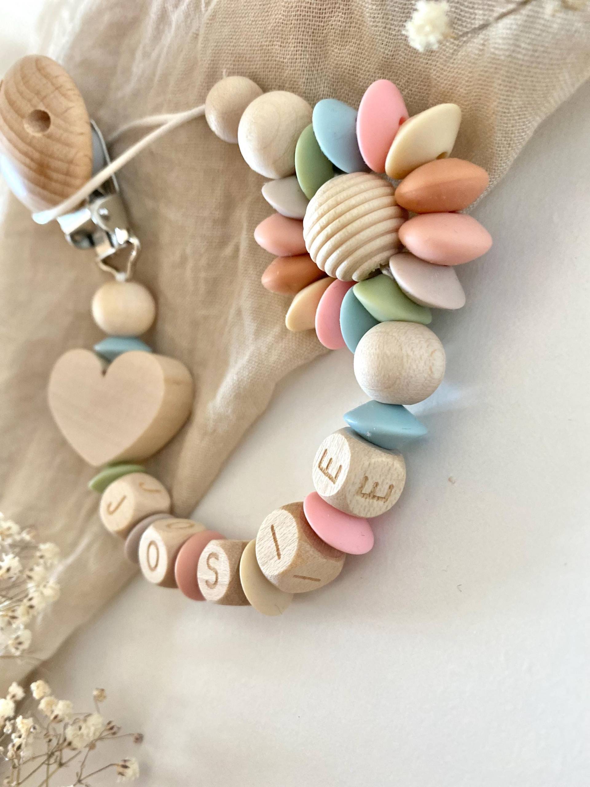 Schnullerkette Mädchen Schnullerkette Mädchen von Etsy - LittleWonderBabyShop