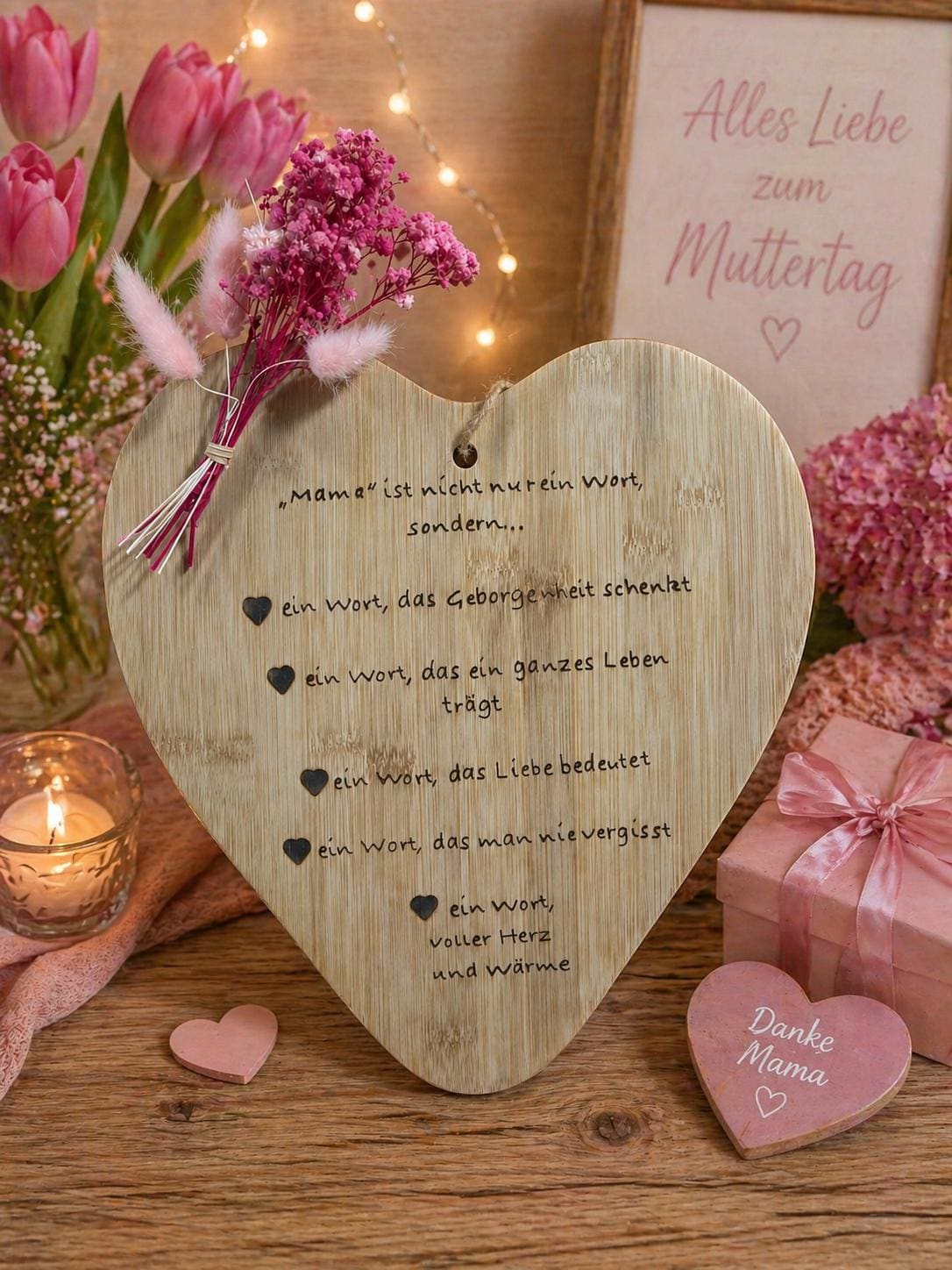 Holzherz Mama | Persönliches Geschenk Mit Brandmalerei Für Holzherz Mama | Persönliches Geschenk Mit Brandmalerei Für von Etsy - LittlecreaturehomeDE