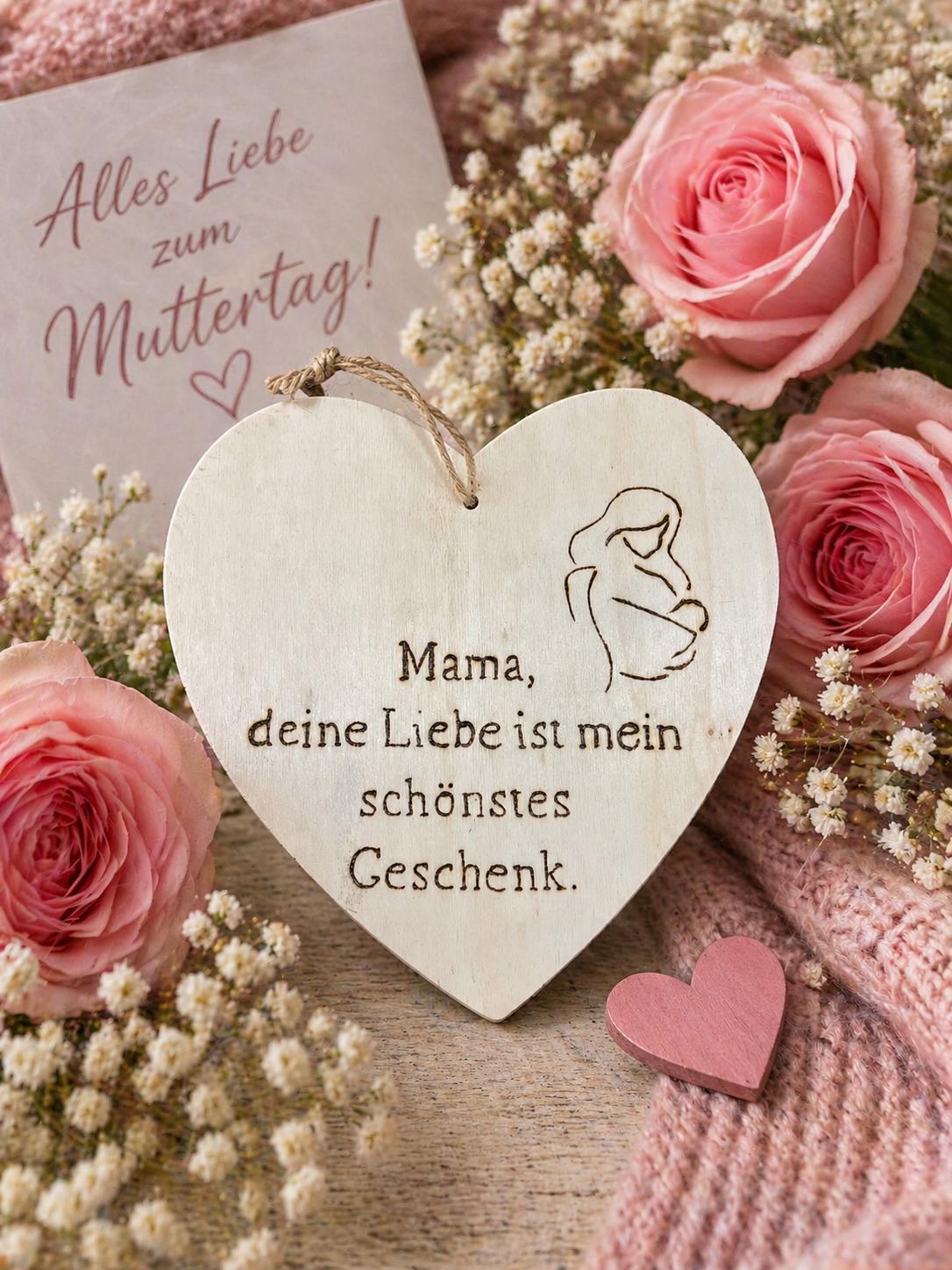 Holzherz Schild Mit Spruch Mama| Geschenk Für Mama | Deko Aus Holz Holzherz Schild Mit Spruch Mama| Geschenk Für Mama | Deko Aus Holz von Etsy - LittlecreaturehomeDE