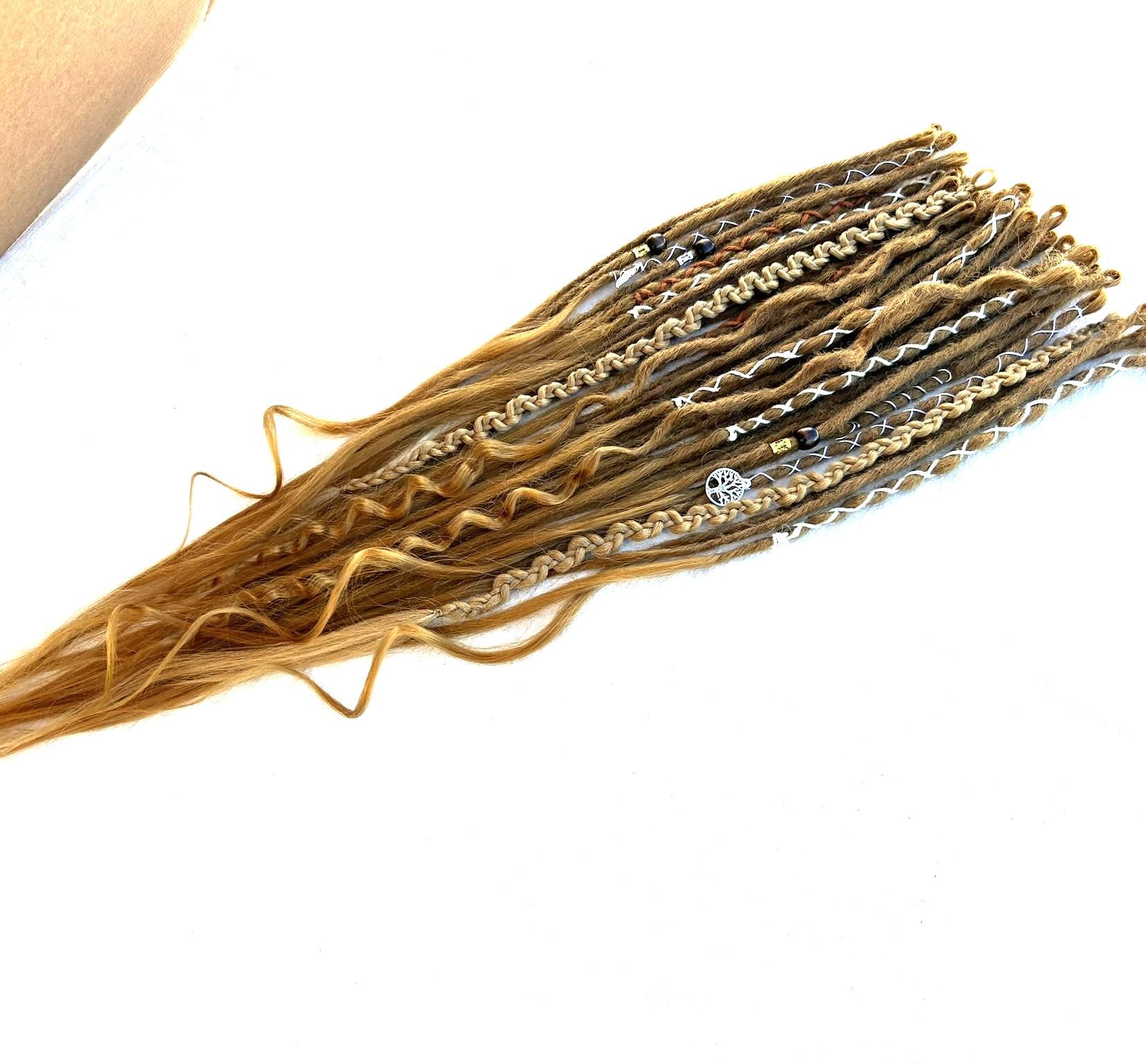 Honey Boho Mix Synthetic Dreadlocks Custom Made Handmade Dreads From Kanekalon Honey Boho Mix Synthetic Dreadlocks Custom Made Handmade Dreads From Kanekalon von Etsy - LivanaDreadart