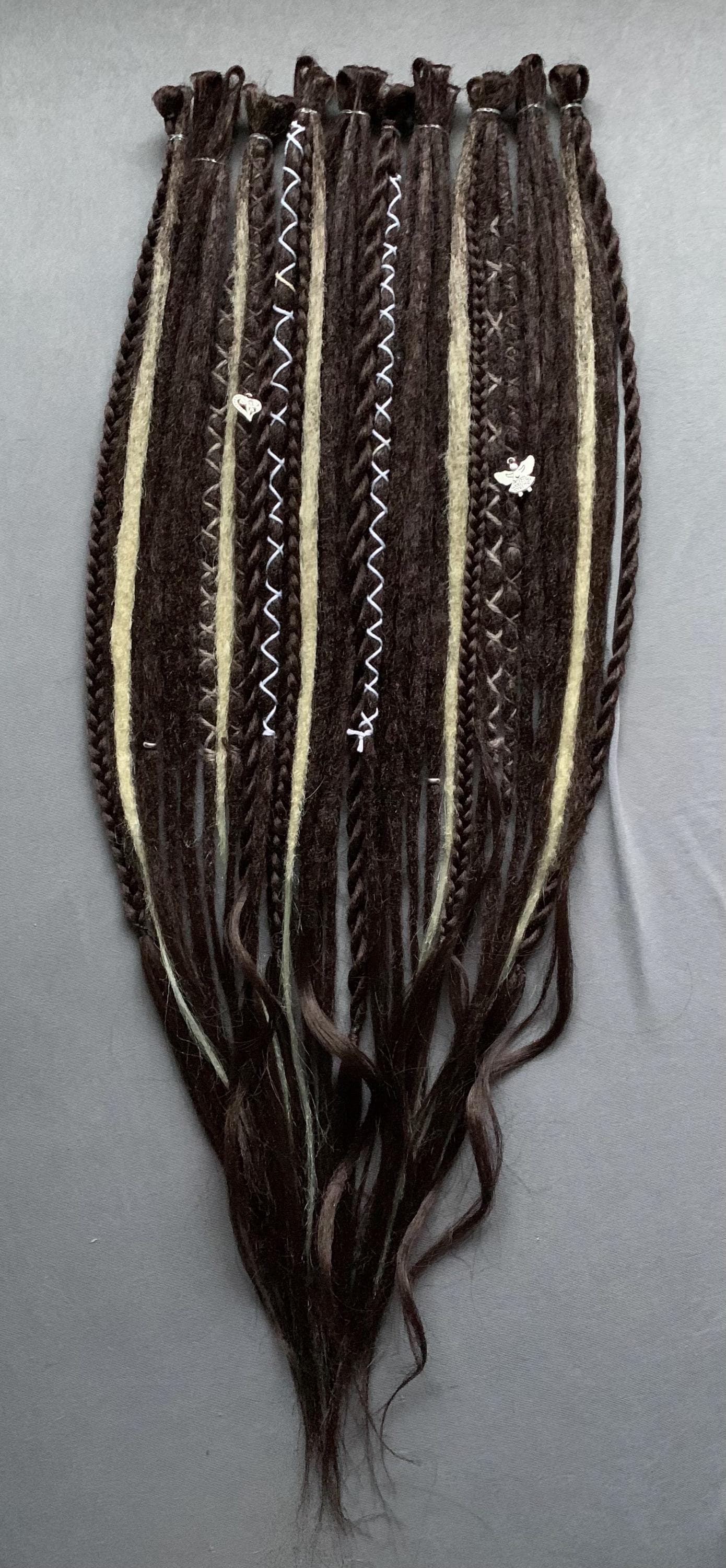 Hot Chocolate | Se Or De Custom Made Dreadlocks Extensions Full Partial Set Synthetic Dreads Brown White Darkbrown Lightblonde von Etsy - LivanaDreadart