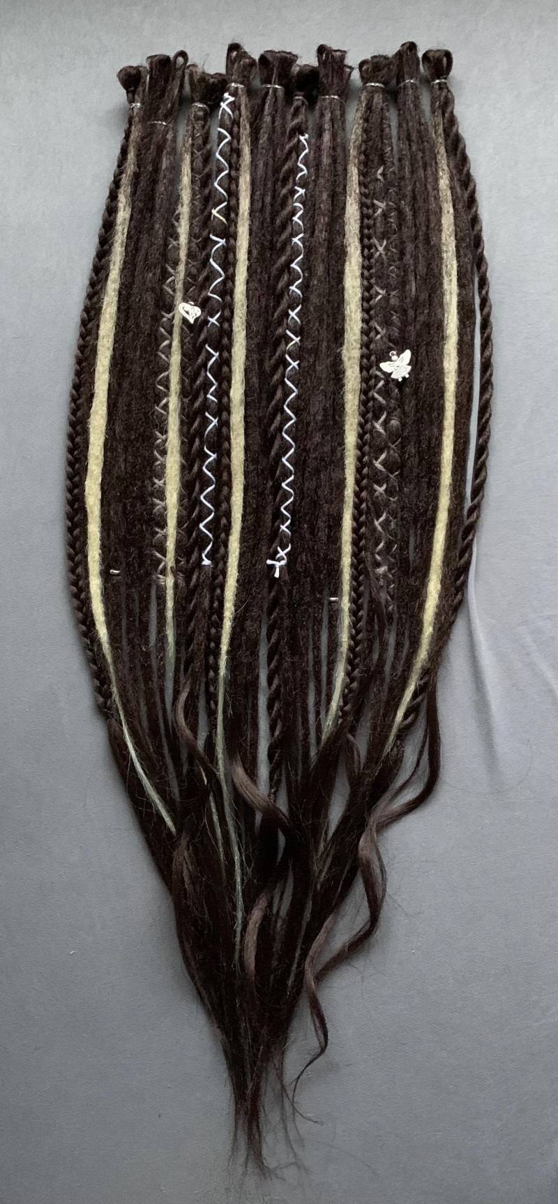 Hot Chocolate | Se Or De Custom Made Dreadlocks Extensions Full Partial Set Synthetic Dreads Brown White Darkbrown Lightblonde von Etsy - LivanaDreadart
