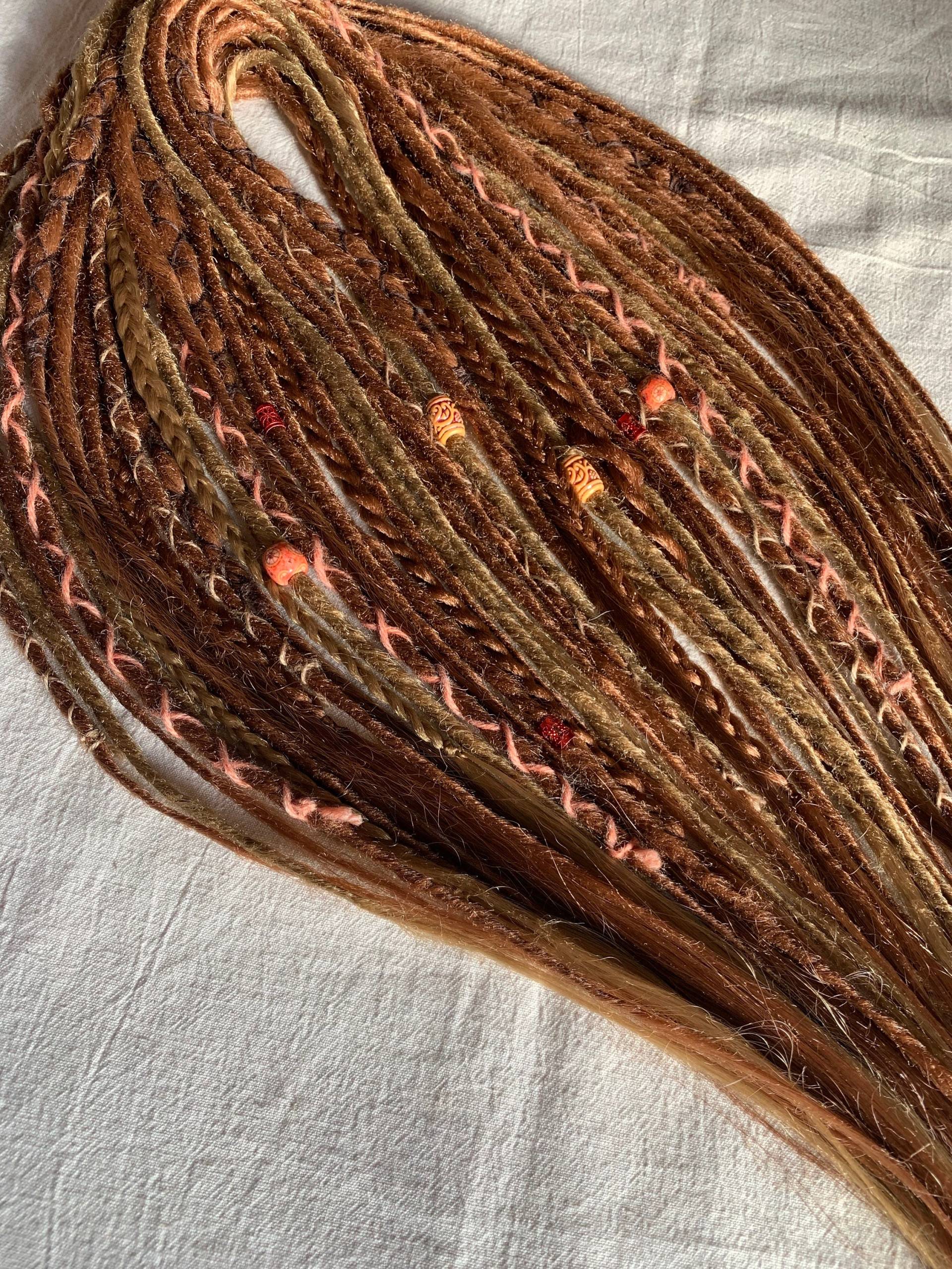 Proud Ginger | Se Or De Dreadlocks Extensions Synthetic Dreads Partial Full Sets Ginger Copper Darkcopper Brown von Etsy - LivanaDreadart