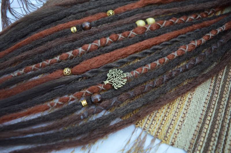 Red Forest | Se Or De Custom Made Dreadlocks Extensions Full Partial Synthetic Dreads Brown Darkcopper Copper von Etsy - LivanaDreadart