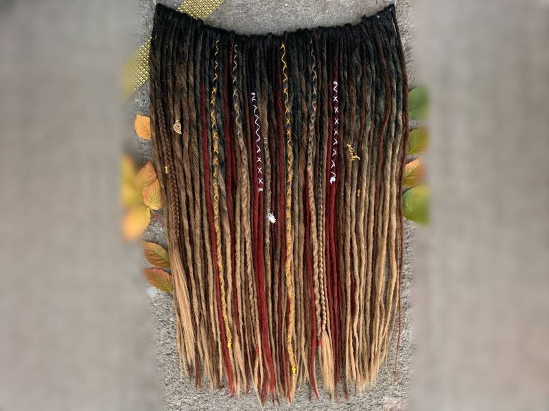Spirit Animal | Se Or De Dreadlocks Extensions Synthetic Dreads Partial Full Sets Black Blonde Copper Burgundy Wine Brown Gold von Etsy - LivanaDreadart