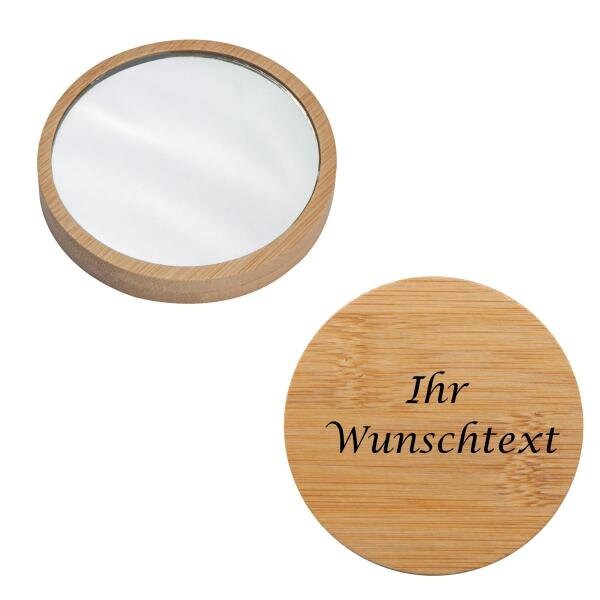 Schminkspiegel Aus Bambus Mit Gravur Schminkspiegel Aus Bambus Mit Gravur von Etsy - LivepacOffice