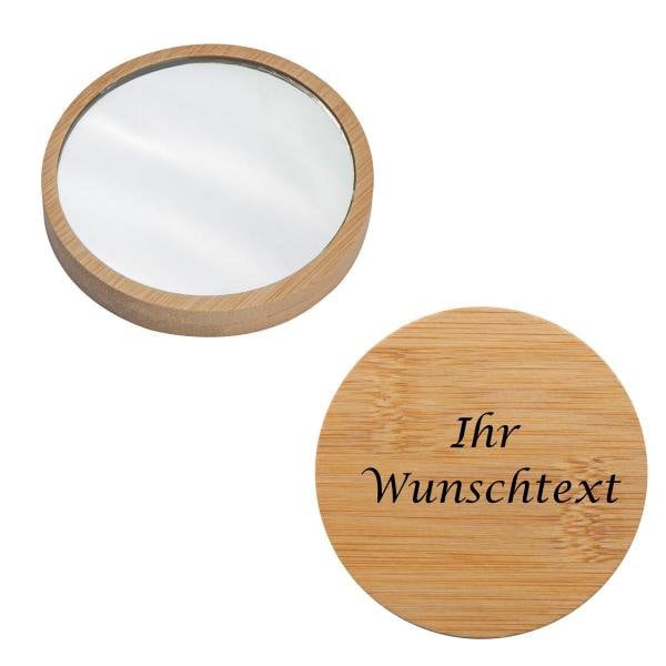 Schminkspiegel Aus Bambus Mit Gravur Schminkspiegel Aus Bambus Mit Gravur von Etsy - LivepacOffice