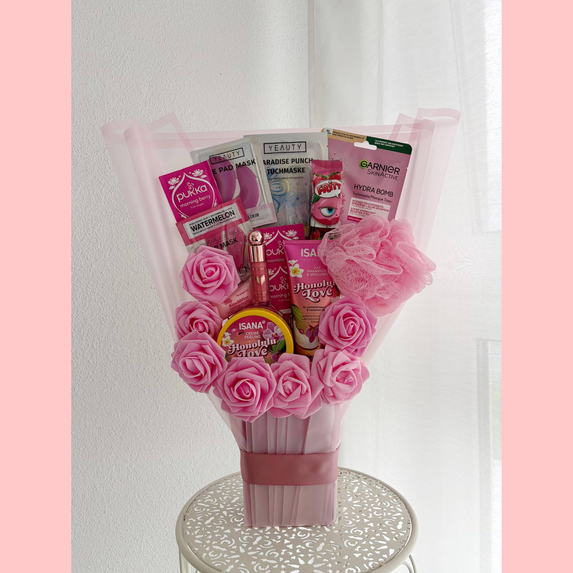 Geschenkset Geschenkstrauß Mutter Schwester Tochter Freundin Beauty Bouquet Rosen Geburtstag Besonderes Geschenk Kollegin von Etsy - LivskleinesAtelier