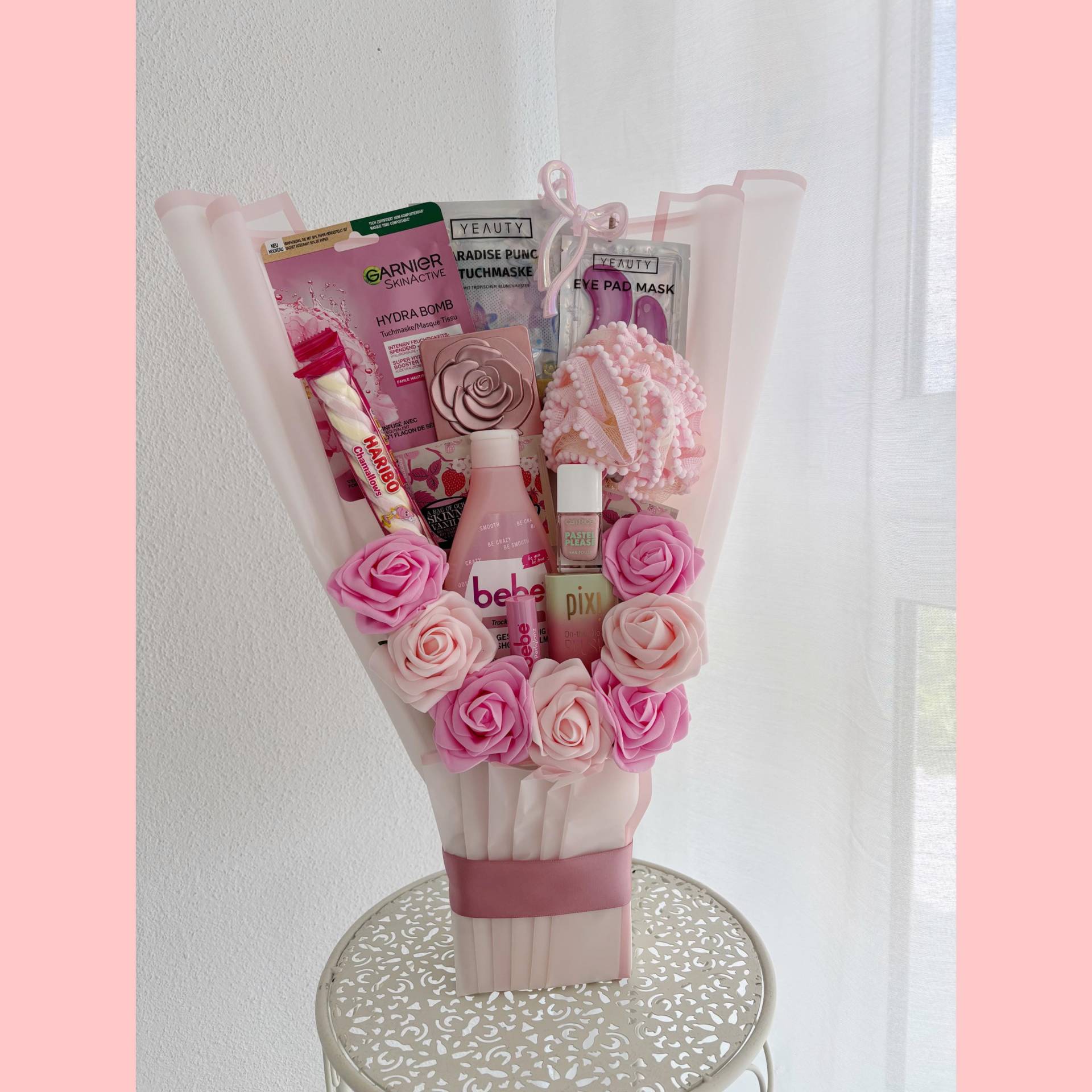 Geschenkset Geschenkstrauß Mutter Schwester Tochter Freundin Beauty Bouquet Rosen Geburtstag Besonderes Geschenk Kollegin von Etsy - LivskleinesAtelier