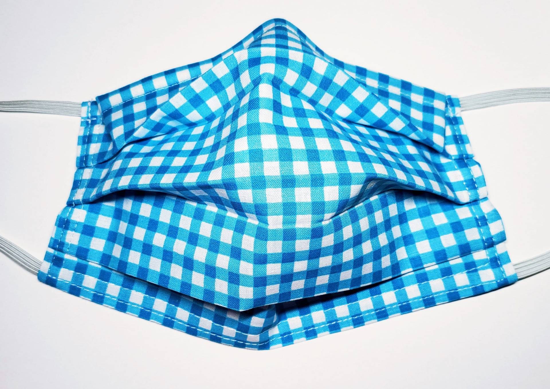 Blaue Plaid Wiederverwendbare Maske von Etsy - LochNessLocker