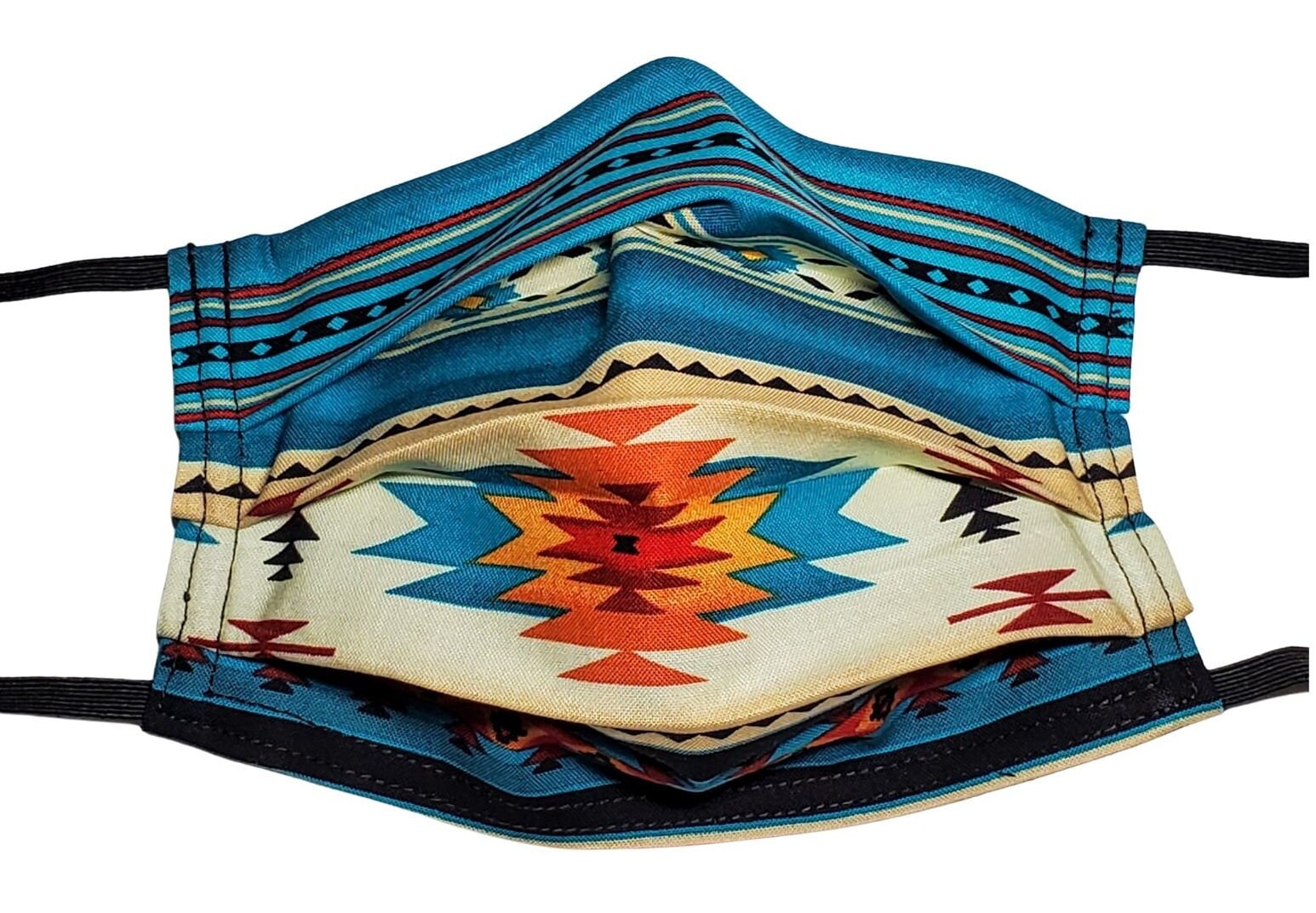 Blaue Western Quilt Wiederverwendbare Gesichtsmaske Mit Nasenklemmendraht Und Filterfach Blaue Western Quilt Wiederverwendbare Gesichtsmaske Mit Nasenklemmendraht Und Filterfach von Etsy - LochNessLocker