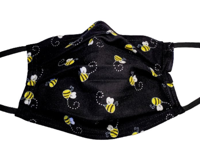 Buzzin Around Verstellbare Handgemachte Maske Mit Nasenklemme Draht Und Filterfach, 100% Baumwolle Doppellagig von Etsy - LochNessLocker