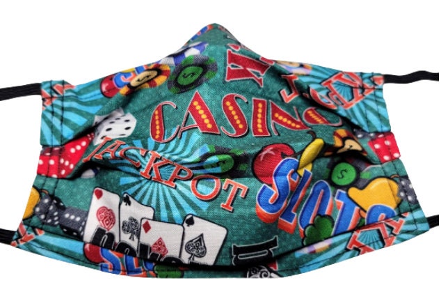 Kasino Slots Gesichtsmaske Einstellbare Wiederverwendbare Mit Nasenklemmendraht Und Filterfach von Etsy - LochNessLocker